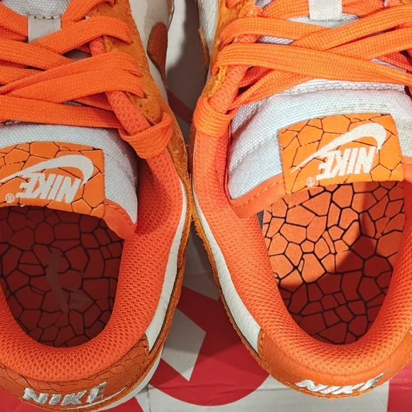 Nike Women's Sneakers Orange and White - Picture 7 of 13